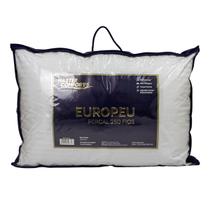 Travesseiro Percal Europeu 250 Fios 100% Algodão Antialérgico 50x70cm Master Comfort