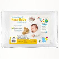 Travesseiro Percal Nasa Baby Antissufocante 30x40x6cm