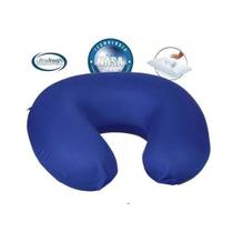 Travesseiro Pescoço Viagem Visco Voyage Azul Royal Trv0036 Nap