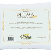 Travesseiro Pluma De Ganso 70x50 Cm Percal 400 Fios Acetinado 1 Peça 100% Algodão - Branco Travesseiro Pluma De Ganso 70x50 Cm Percal 400 Fios Acetinado 1 Peça 100% Algodão - Branco