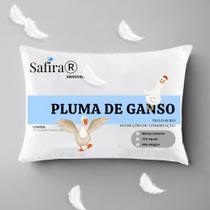 Travesseiro pluma de ganso antialérgico e 200 fios Algodão - SAFIRA ENXOVAIS