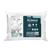 Travesseiro Plumax Toque De Plumas Percal Regulável Toque Suave Fibrasca
