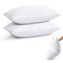 Travesseiro Puredown Queen 51 x 76 cm, conjunto de penas de ganso, 2 macios