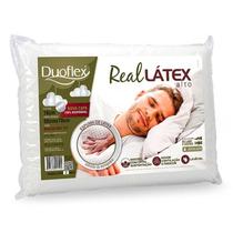 Travesseiro Real Latex Alto 50cm x 70cm Branco Duoflex Travesseiro Real Latex Alto 50cm x 70cm Branco Duoflex