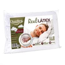 Travesseiro Real LS1100 Alto 100% Latex com capa Dry Fresh Poliéster 68x48x16cm Duoflex