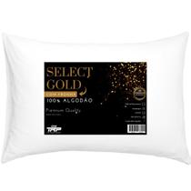Travesseiro Select Gold TRP Imports 100% Algodão Premium com Fronha Lavável 20x50x70cm