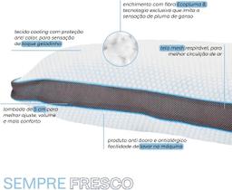 Travesseiro Sempre Fresco 50x70cm Ecopluma Anti Calor Camesa Travesseiro Sempre Fresco 50x70cm Ecopluma Anti Calor Camesa
