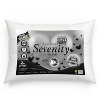 Travesseiro Serenity Extra Firme Branco 68x48cm - Lynel