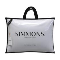 Travesseiro Simmons Natural Látex Alto, 050 x 070 x 016 cm