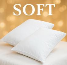 Travesseiro Soft Alto de Fibra e Espuma