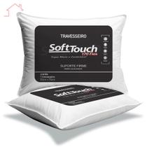Travesseiro Soft Touch Antialergico Lavavel kit 2 Uni