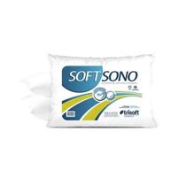 Travesseiro Softsono 50x70 Hipoalergênico Fibra Lávavel Macio