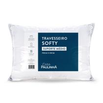 Travesseiro Softy 70cm x 50cm Extra Macio Suporte Médio
