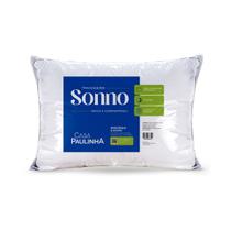 Travesseiro Sonno Fibra Poliester Macio E Aconchegante 65x45