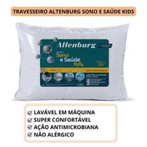 Travesseiro Sono e Saúde Kids Altenburg 50x70 - Revestimento em Percal 180 fios 100% Algodão - Fibra de Poliéster Especial Siliconizada