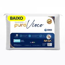 Travesseiro Sonos Puro Visco Baixo 10cm de Altura
