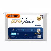 Travesseiro Sonos Puro Visco Médio 12cm de Altura Travesseiro Sonos Puro Visco Médio 12cm de Altura