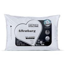 Travesseiro Suporte Extra Firme Altenburg Extra Branco Capa Percal 180 Fios 100 Alg./ Recheio 100 fibra de poliéster