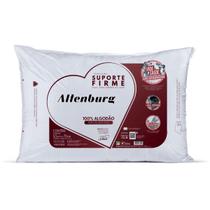 Travesseiro Suporte Firme Macio Alto 50x70 100% Algodão Antialérgico Lavável Antiácaros Altenburg