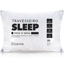 Travesseiro Suporte Firme Sleep La Vive Macio Tecido Não Alérgico Antiácaros e Antiodor 50 x 70