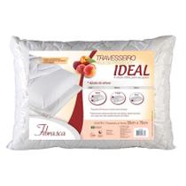 Travesseiro T. Látex Ideal Pele de Pêssego Altura Regulável p/Fronha (50x70) - Fibrasca