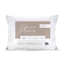 Travesseiro Toque de Pluma 70cm x 50cm Suporte Firme Algodão Macio