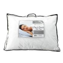Travesseiro toque de plumas extra firme 0,50 x 0,70 branco - niazitex