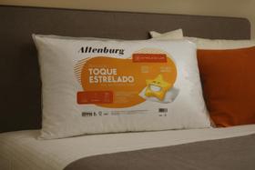 Travesseiro toque estrelado 48cm x 68cm branco