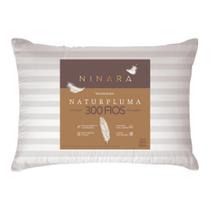 Travesseiro Toque Pluma 50x70 Percal 300F Maquinetado Marfim Ninara Travesseiro Toque Pluma 50x70 Percal 300F Maquinetado Marfim Ninara