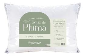 Travesseiro Toque Pluma Lavive 400 Fios Suporte Firme 50x70cm