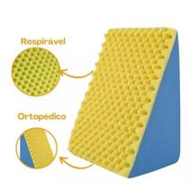 Travesseiro Triangular Apoio Lombar Espuma Ortopedico Encosto Lombar Anatomico Anti-Varizes Travesseiro Triangular Apoio Lombar Espuma Ortopedico Encosto Lombar Anatomico Anti-Varizes