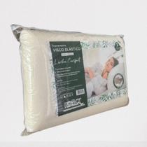 Travesseiro Visco Elástico Comum Com Fronha 65 x 45 x 14 Cm