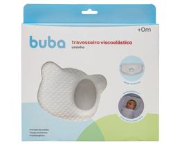 Travesseiro Viscoelástico Anatômico Infantil Urso Branco Buba