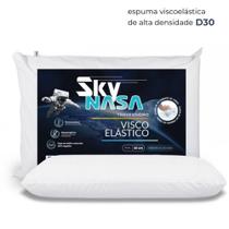 Travesseiro Viscoelástico Anatômico Ortopédico Basic Sky D30 Antiácaro Capa Hipoalergênico 42x63cm Travesseiro Viscoelástico Anatômico Ortopédico Basic Sky D30 Antiácaro Capa Hipoalergênico 42x63cm