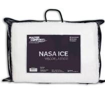 Travesseiro Viscoelástico Ice Nasa Branco 60x40cm Ref.10220273 Master Comfort