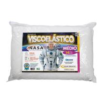 Travesseiro Viscoelástico Nasa 14cm Médio com Capa Soft Plush Zíper Travesseiro Viscoelástico Nasa 14cm Médio com Capa Soft Plush Zíper