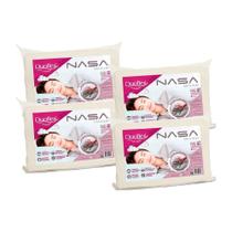 Travesseiro Viscoelástico Nasa Cervical Anatômico NN2100 Kit c/ 4 Un (50x70) - Duoflex