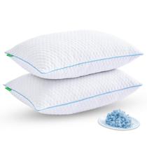 Travesseiros Friendriver Kit com 2 Unidades de Espuma de Memória Triturada com Efeito Gel e Resfriamento Travesseiros Friendriver Kit com 2 Unidades de Espuma de Memória Triturada com Efeito Gel e Resfriamento