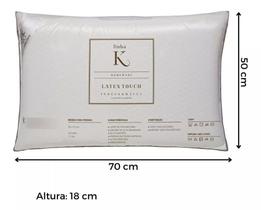 Travesseiros Látex Touch Kacyumara Suporte Alto 18cm Ultra Rebound