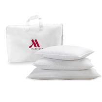 Travesseiros Marriott Queen de Pluma e Penas 2 Unidades Hipoalergênicos