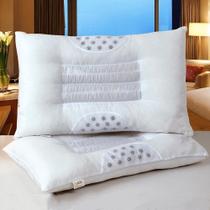 Travesseiros Naturais 70x45cm Sementes de Cássia com Silicone Importado (Kit com 2)