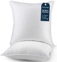 Travesseiros Utopia Bedding, tamanho europeu (branco), conjunto de 2