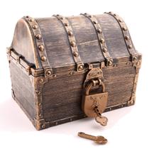Treasure Chest Lingway Toys Pirate Kids com fechaduras e chaves