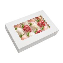Treat Boxes NPLUX, pacote com 30 x 20 x 6 cm, padaria com janela branca