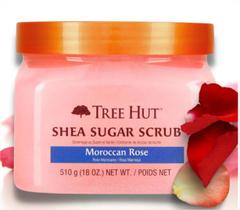 Tree Hut Moroccan Rose Shea Sugar Scrug 510 g - Exfoliante com Manteiga de Karité