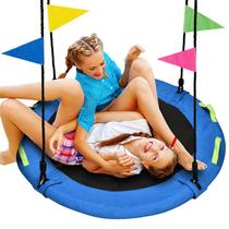 Tree Swing HeyZoo Saucer Flying 48 polegadas e 410 kg de capacidade azul