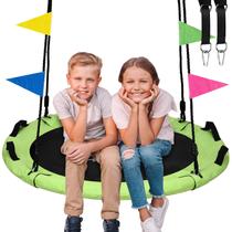 Tree Swing HeyZoo Saucer Swing 101,6 cm Crianças 408,23 kg amarelo-verde