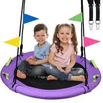 Tree Swing HeyZoo Saucer Swing 101,6 cm para crianças 408,23 kg roxo