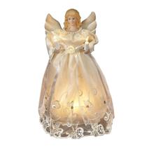 Treetop Kurt Adler Angel Gold/Ivory 25 cm com 10 luzes Treetop Kurt Adler Angel Gold/Ivory 25 cm com 10 luzes