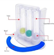 Treinador de respiração de três bolas incentivo spirometro - Online